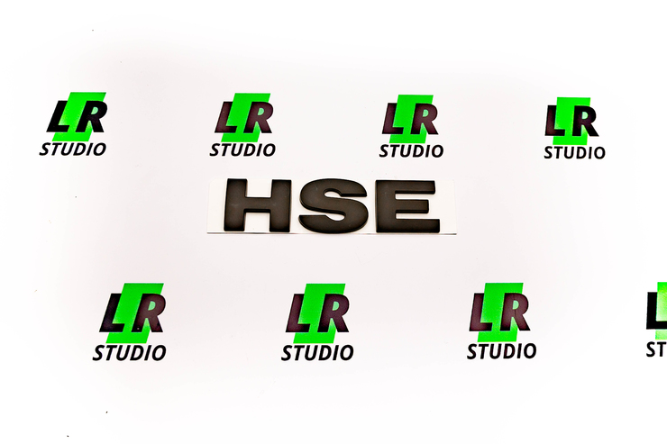 Шильда ( Эмблема ) HSE черная матовая